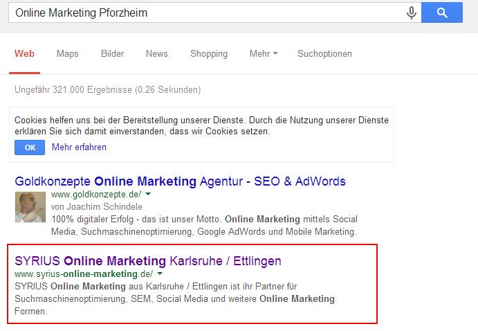 Linktext Ankertext Beispiel